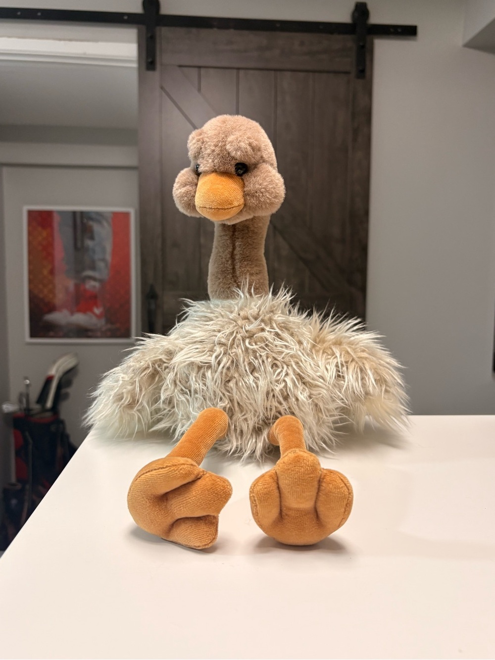 Vintage GUND Dahling Ostrich Plush 18" Retired Stuffed Animal #5231